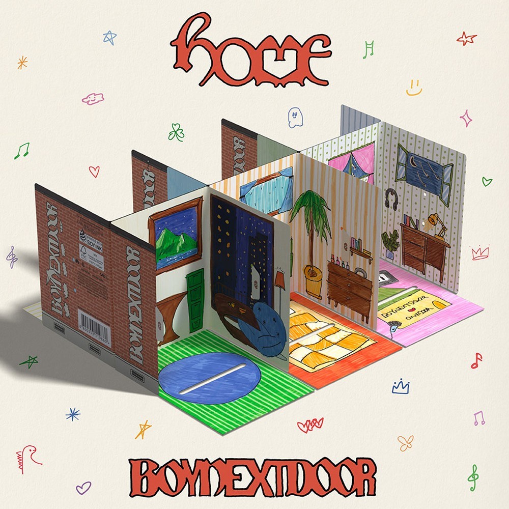 BOYNEXTDOOR HOME 1st Studio Album WEVERSE RANDOM Ver/QR+PhotoCard+6 Sticker+GIFT