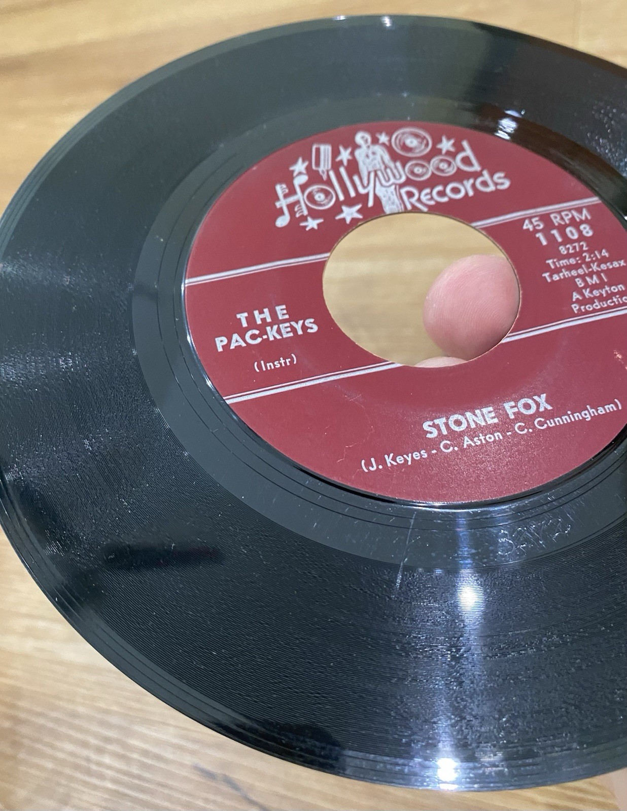 THE PAC-KEYS Stone Fox 45 HOLLYWOOD VG++ Funk BREAKS Rare Soul