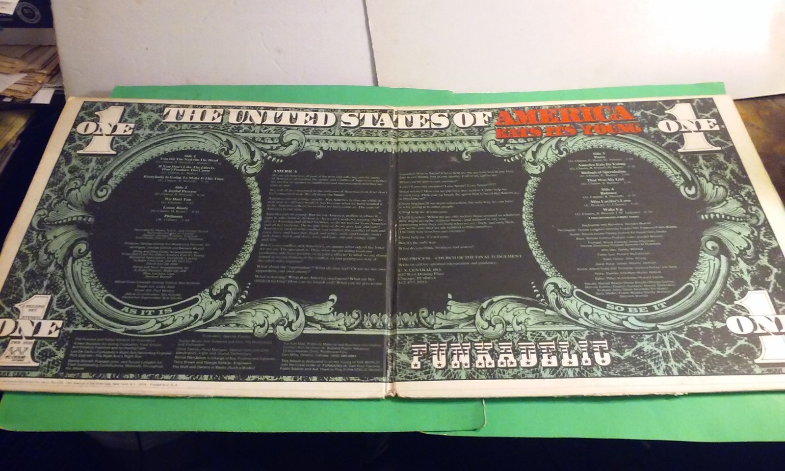 Funkadelic America Eats Its Young 2xLp 1972 Westbound 2WB 2020 VG/VG Scarce
