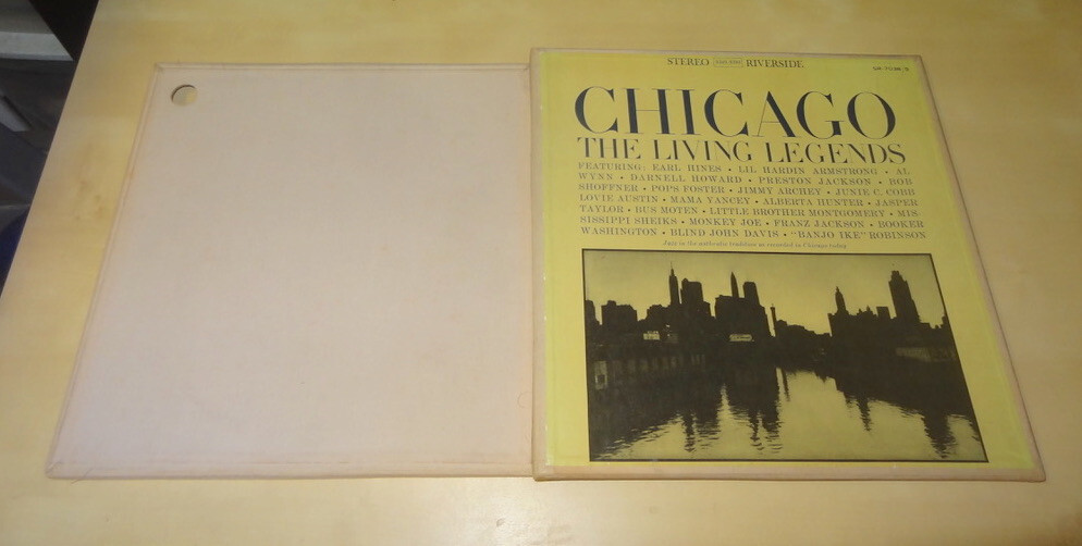 CHICAGO BLUES LIVING LEGENDS 2LP BOX 1961 JAPAN RIVERSIDE SR 7038 OBI MUDDY KING