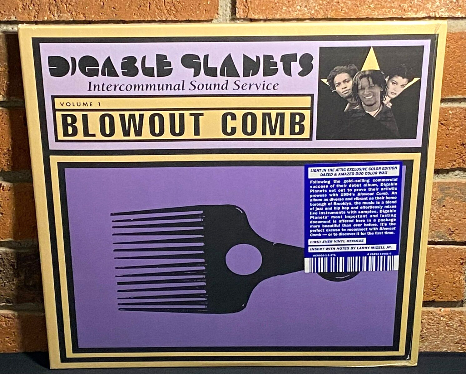 DIGABLE PLANETS – Blowout Comb, Ltd 2LP GOLD + BLUE COLORED VINYL New & Sealed!