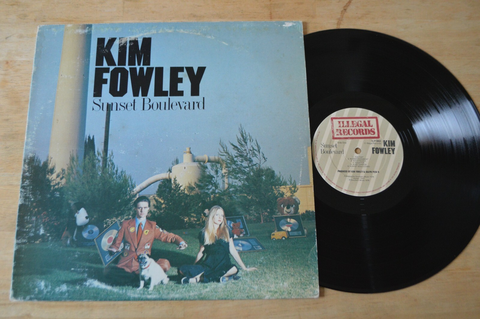 Kim Fowley – Sunset Boulevard Vinyl LP ILP002 1978 Negative In My Garage Control