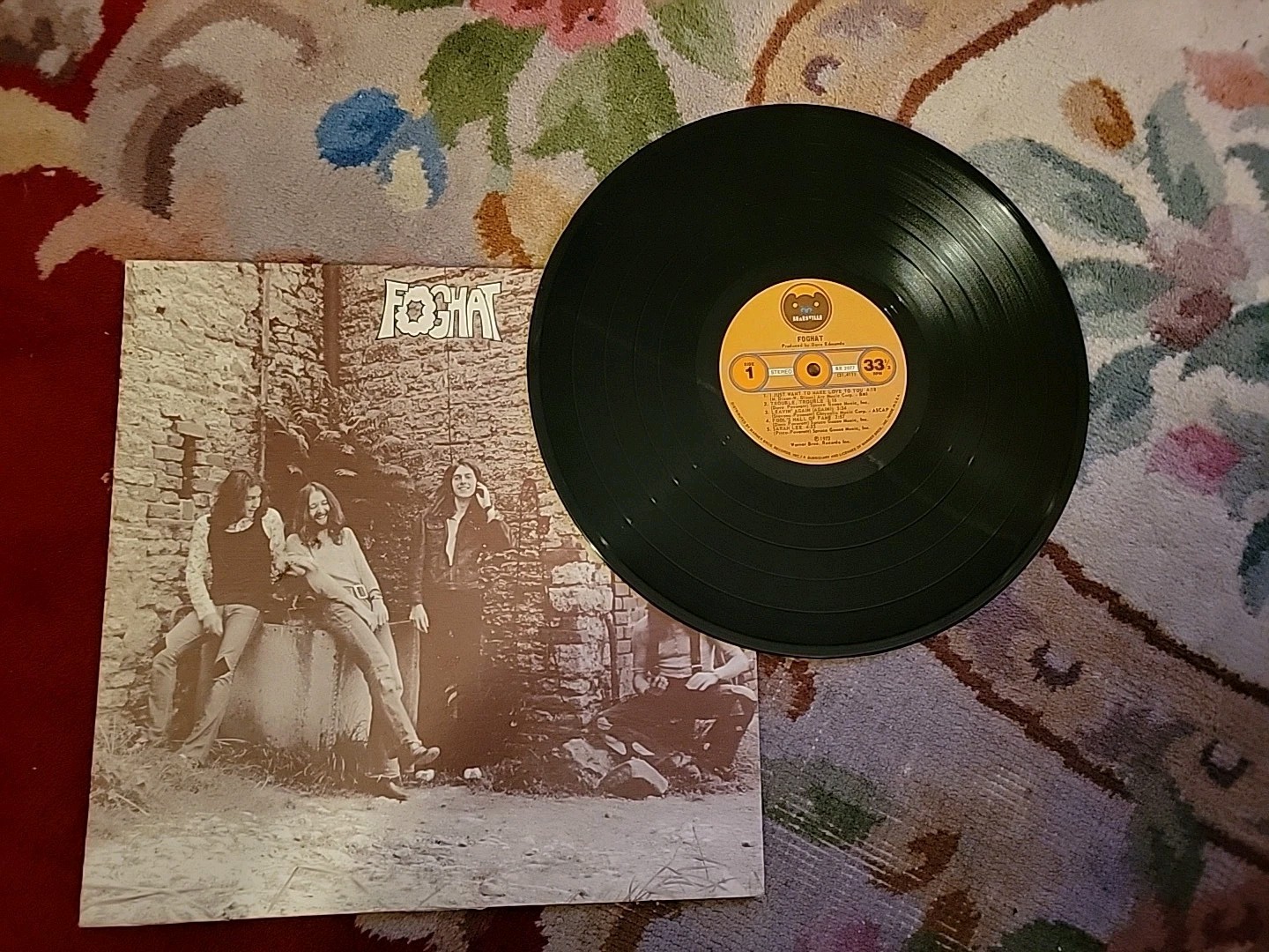 FOGHAT S/T Debut 1972 BEARSVILLE Blues Rock VG++ CONDITION!