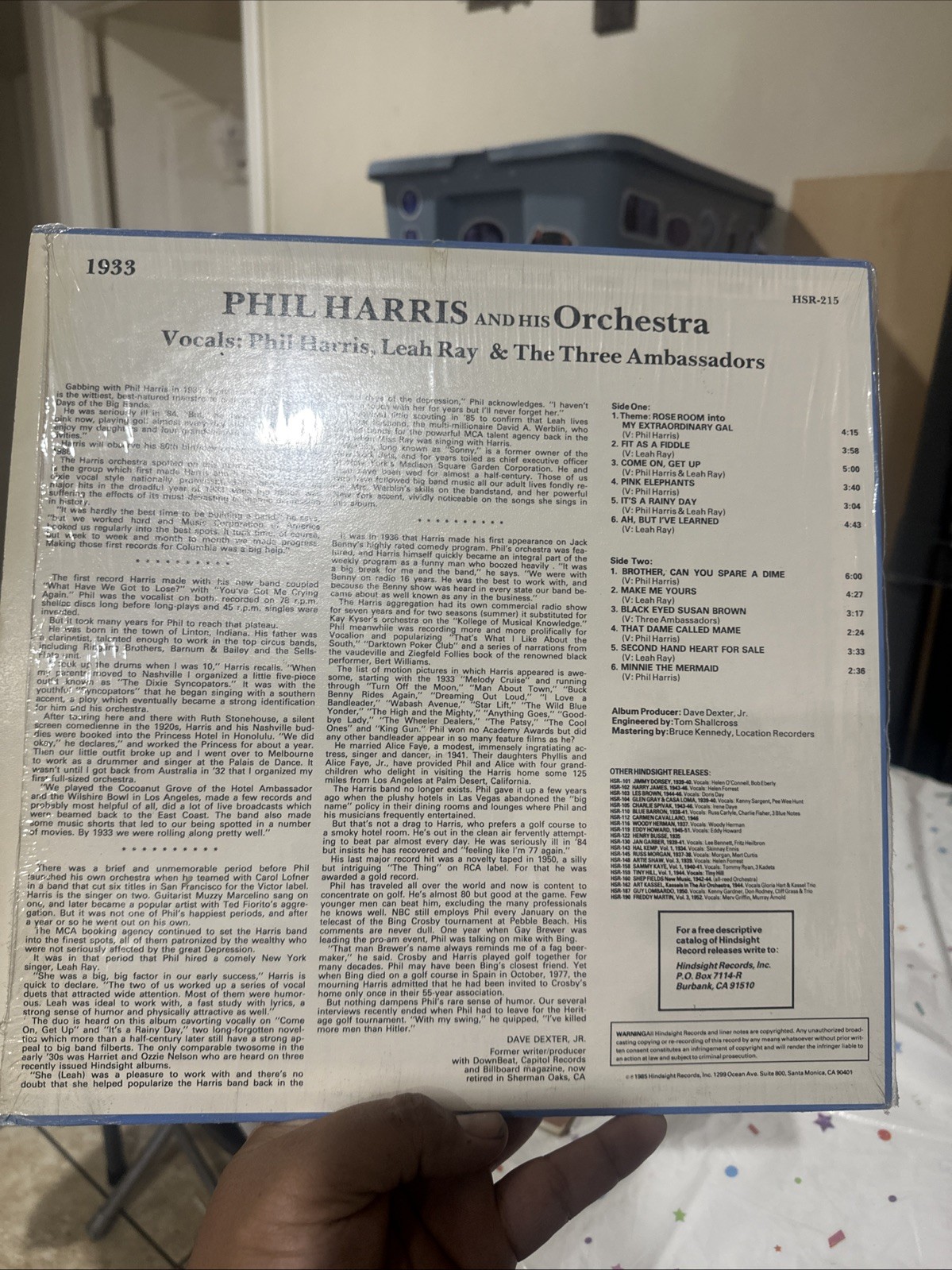 Phil Harris And His – Uncollected – 1933 – Used Vinyl Record – U12230z