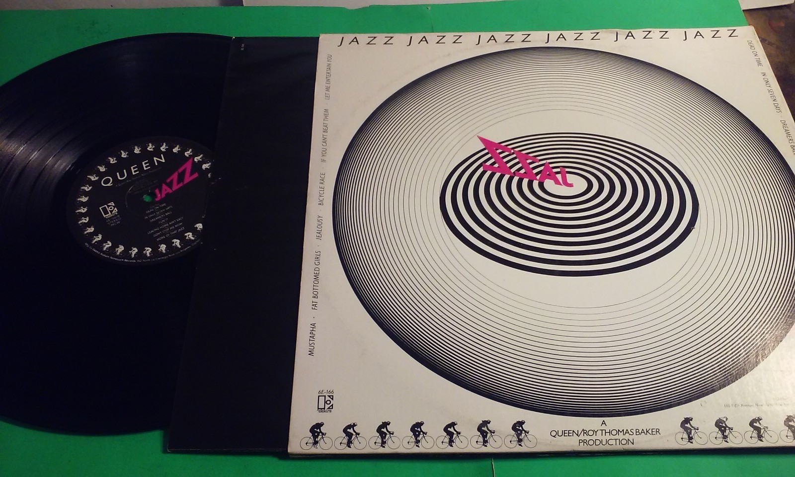 Queen Jazz LP Vinyl Record 1978 Elektra 6E-166-A Album Inner Sleeve/no posterVG+