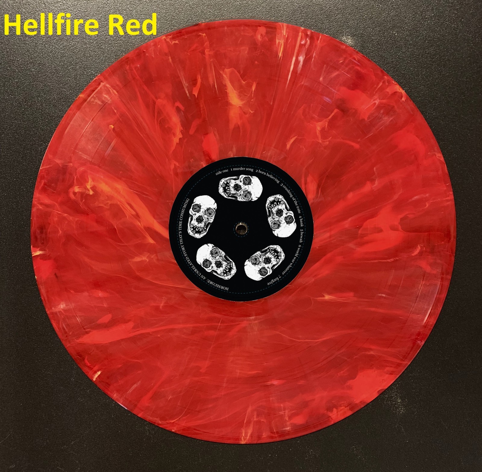 Dead Horse Hellfire Red LP HORSECORE: AN UNRELATED STORY THAT’S TIME CONSUMING