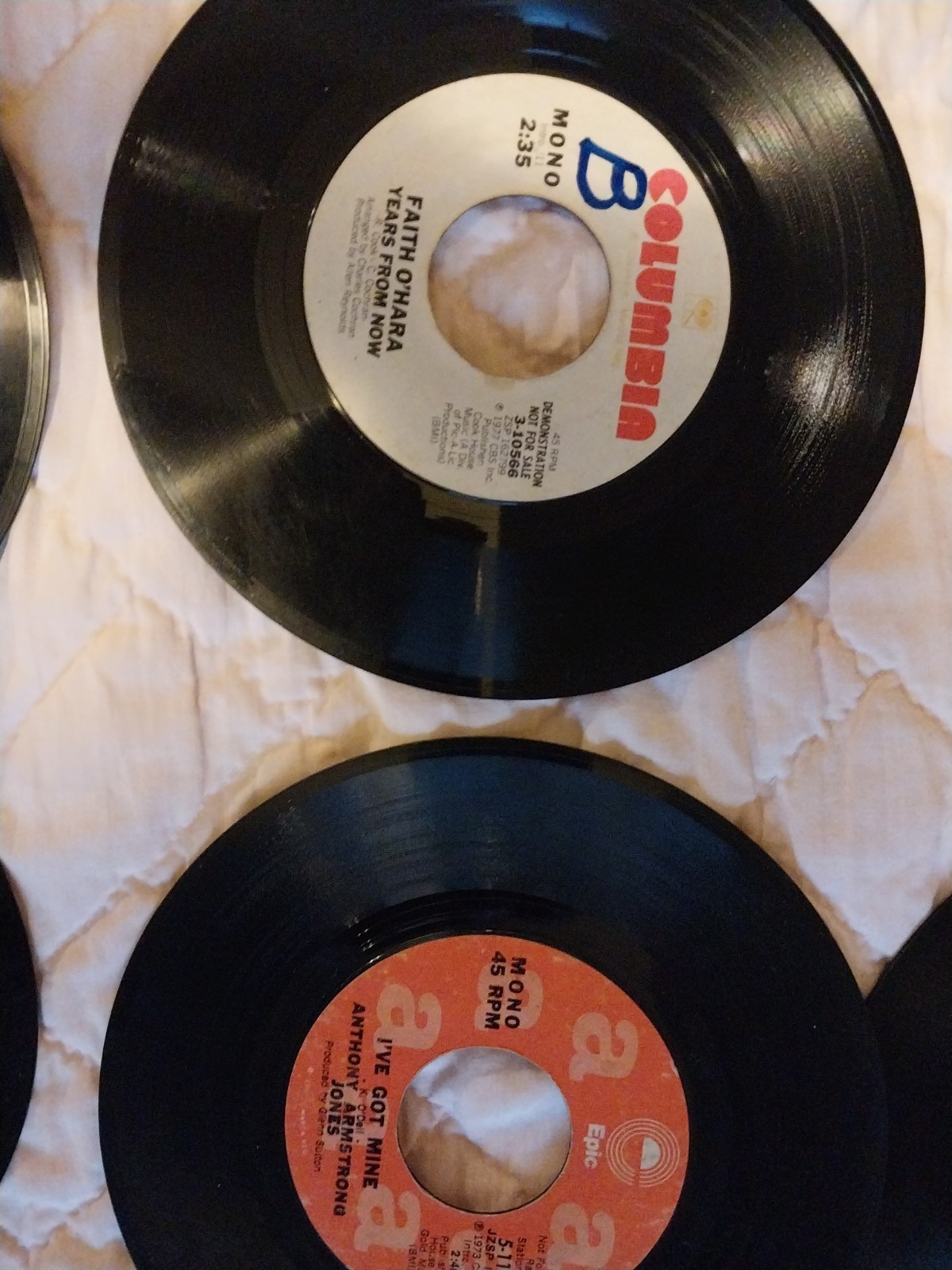 45 vinyl records/ in case/ mostly promotional labels/ most not well known