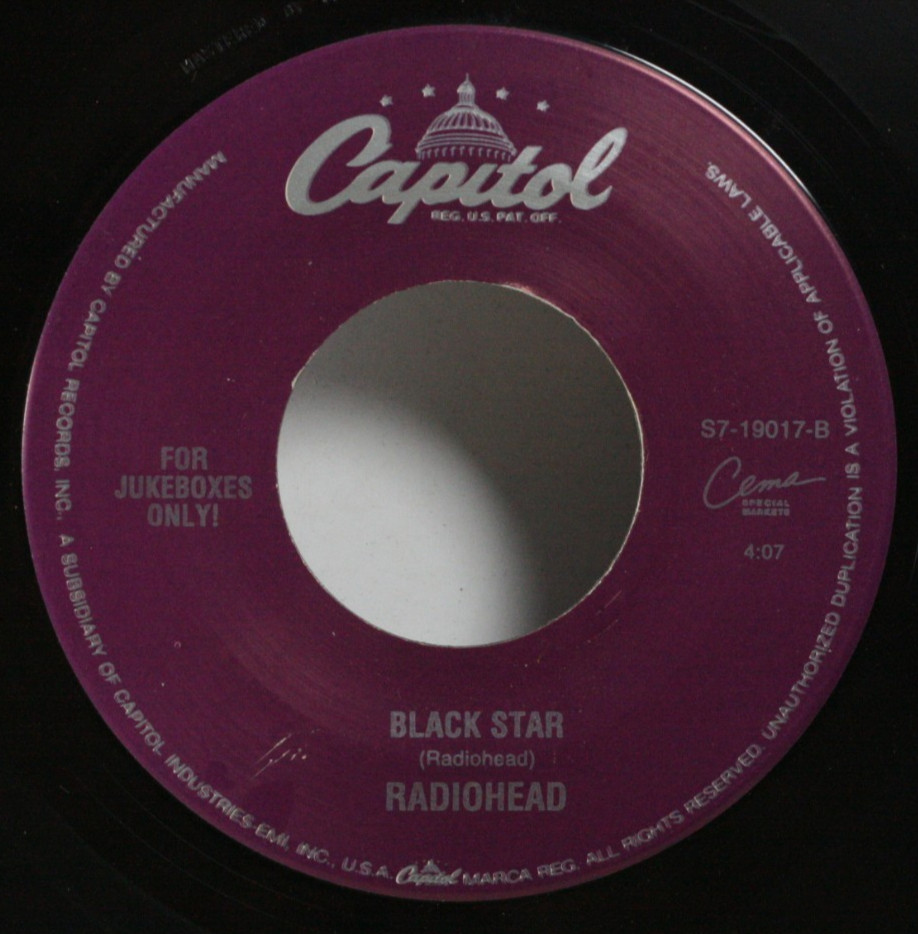Radiohead 45 7″ High and Dry / Black Star – 90’s Rock Pop Indie Rare