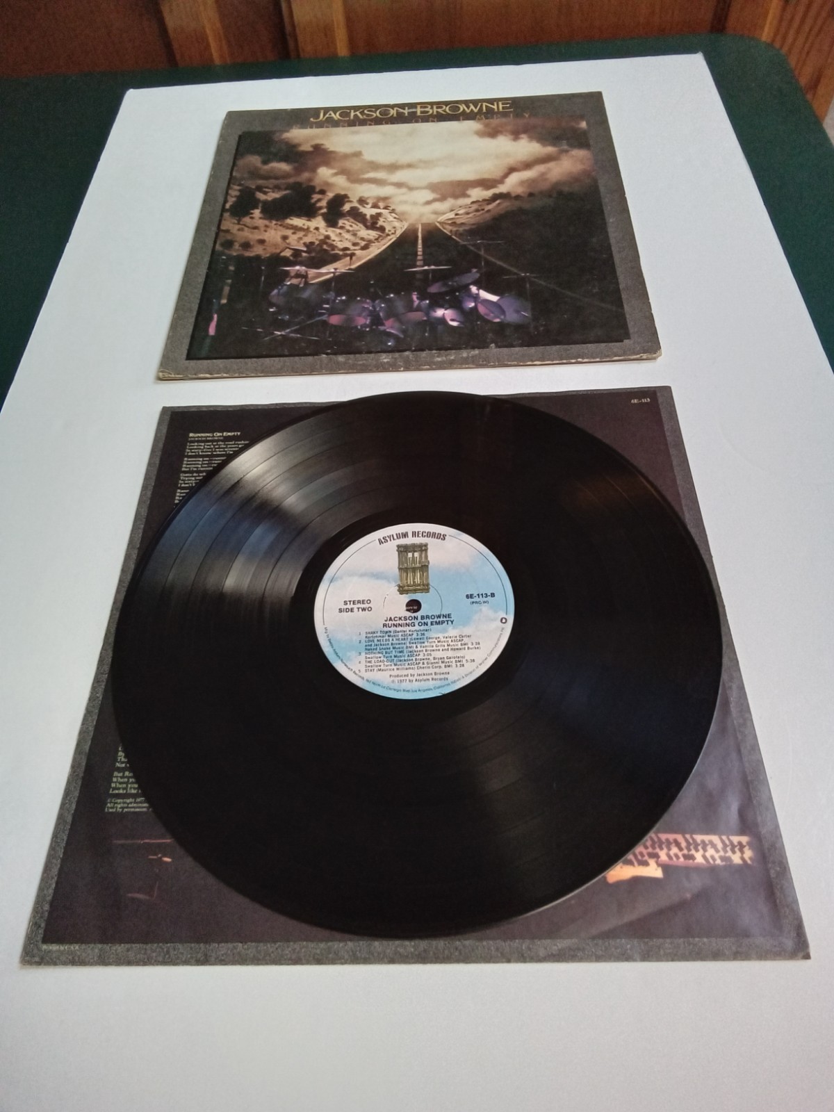 Jackson Browne-Running on Empty 1977 Vinyl LP w/Booklet PRC Compton CA Press VG+
