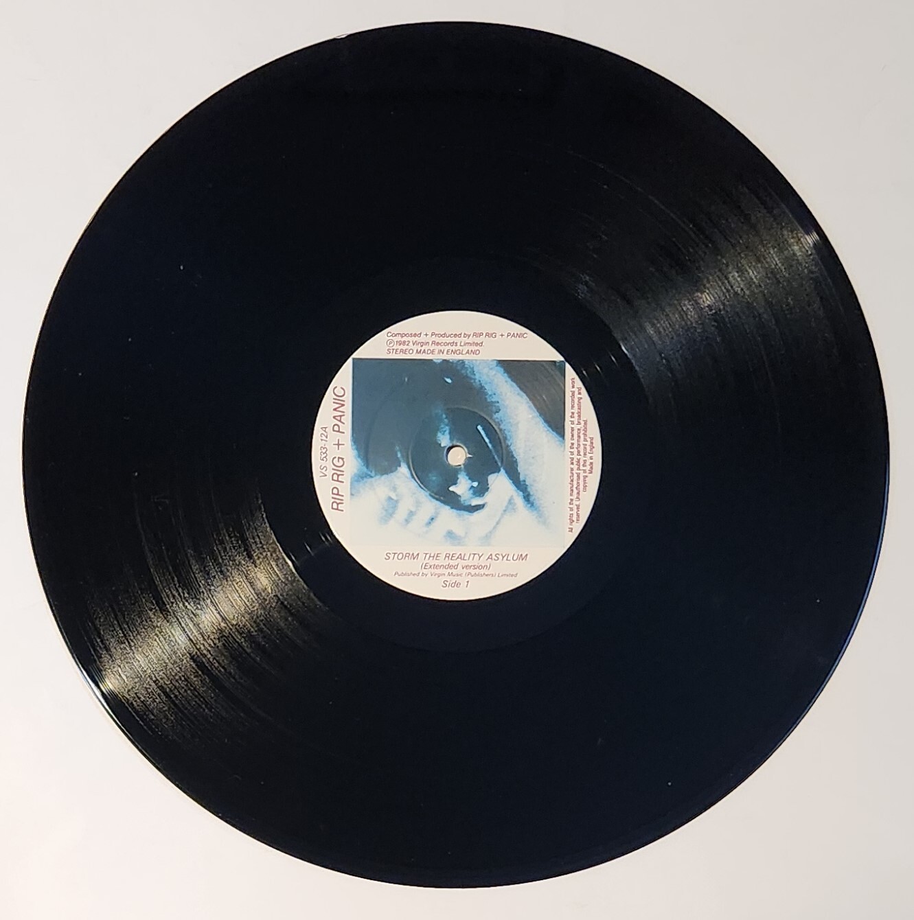 Rip Rig + Panic – Storm The Reality 12″ EP UK Asylum Virgin VS 533-12
