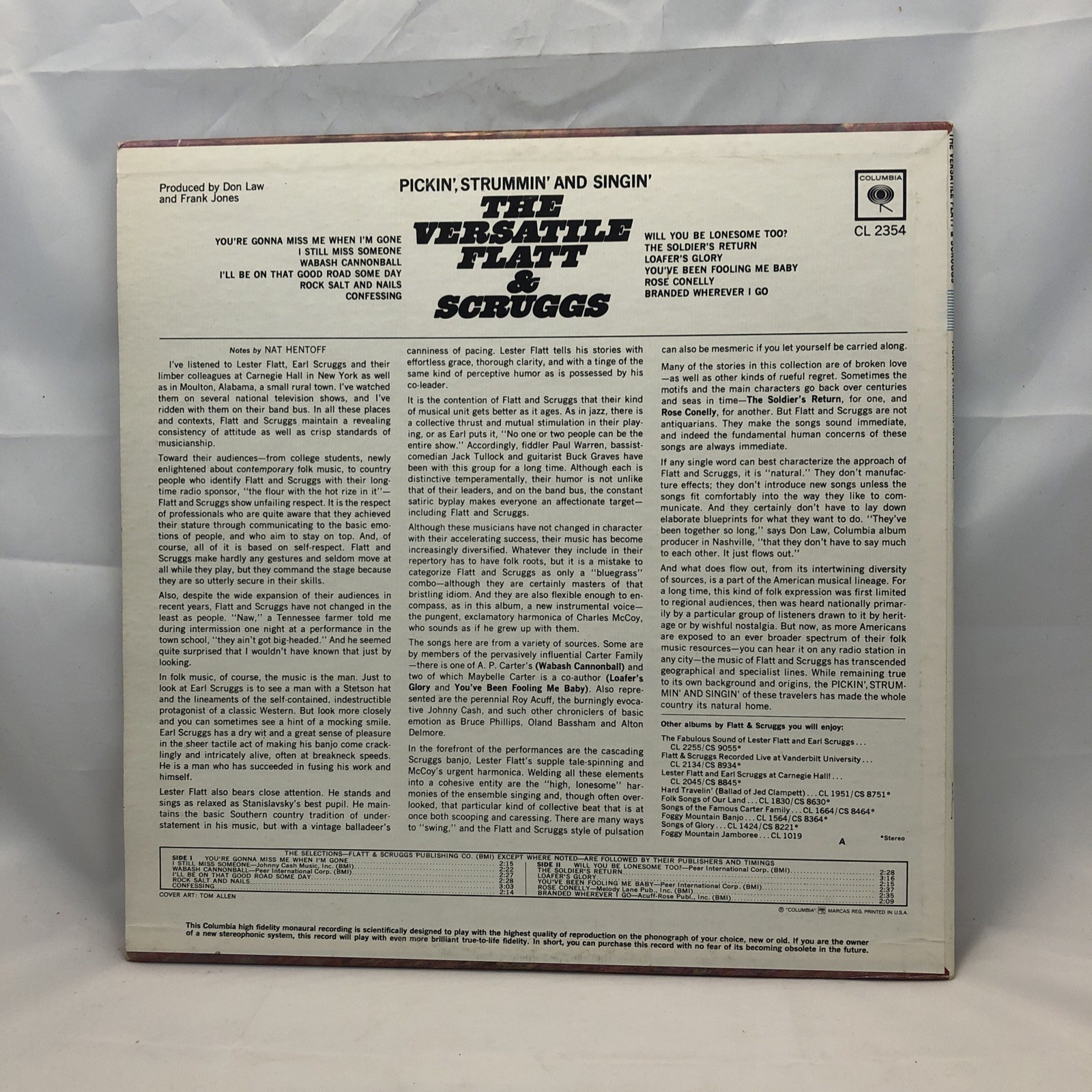 The Versatile Flatt & Scruggs Pickin’ Strummin’ & Singin’ Original 1965 Press!!