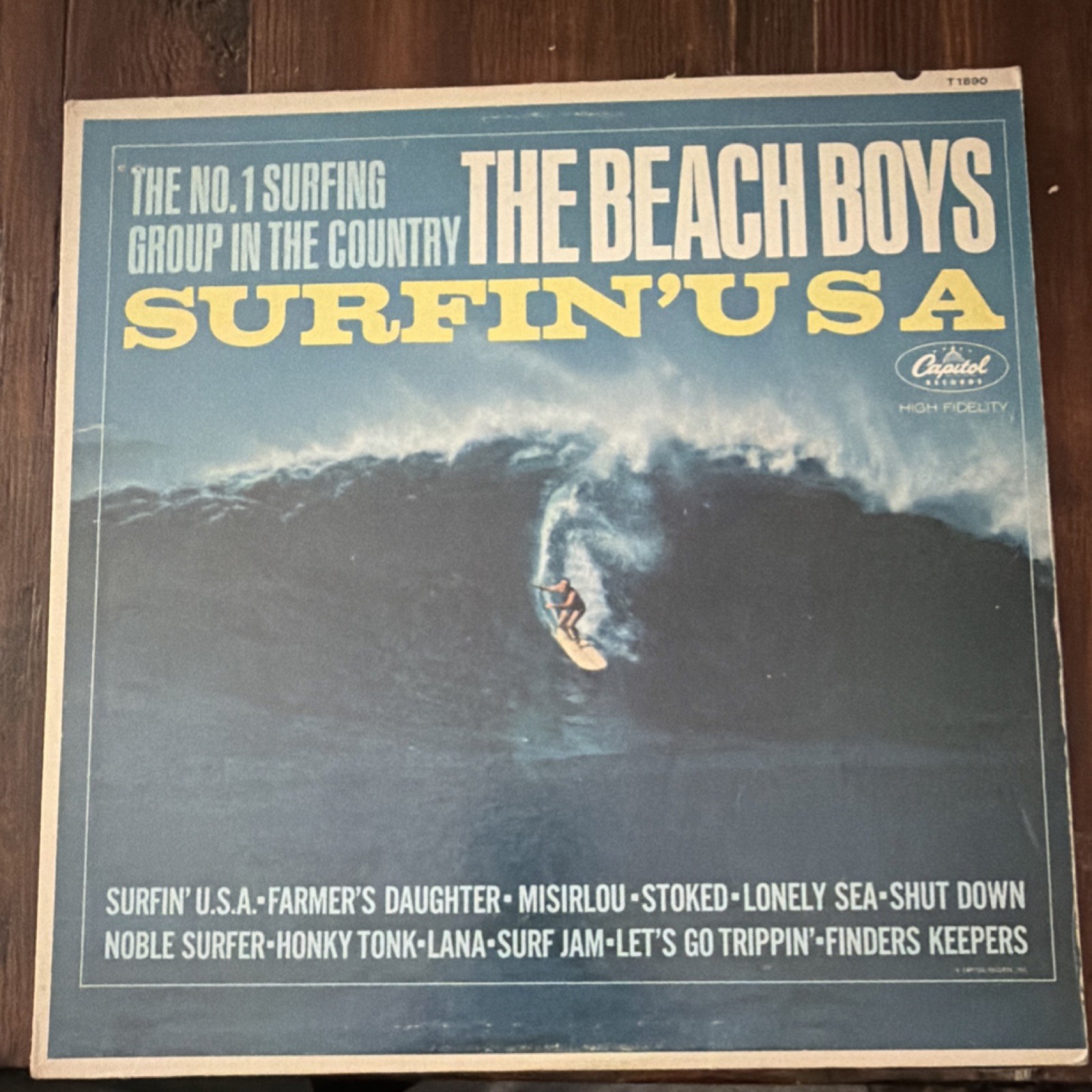 The Beach Boys Surfin’ U.S.A. Vinyl LP 12″ 33 RPM Capitol Records T 1890