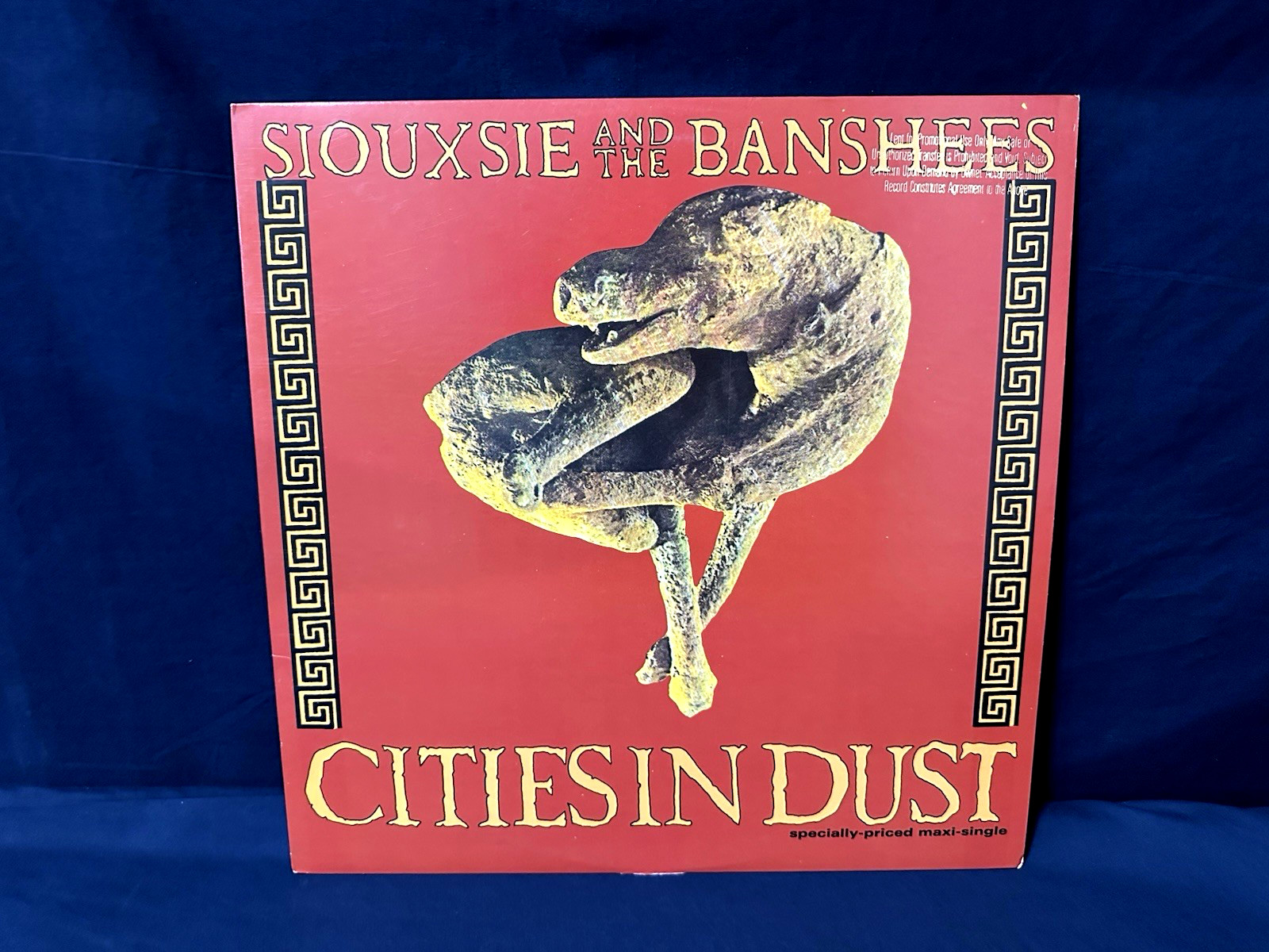 🔥SIOUXSIE AND THE BANSHEES “Cities In Dust” US PROMO 1st press 12″ 45 Goth Rock