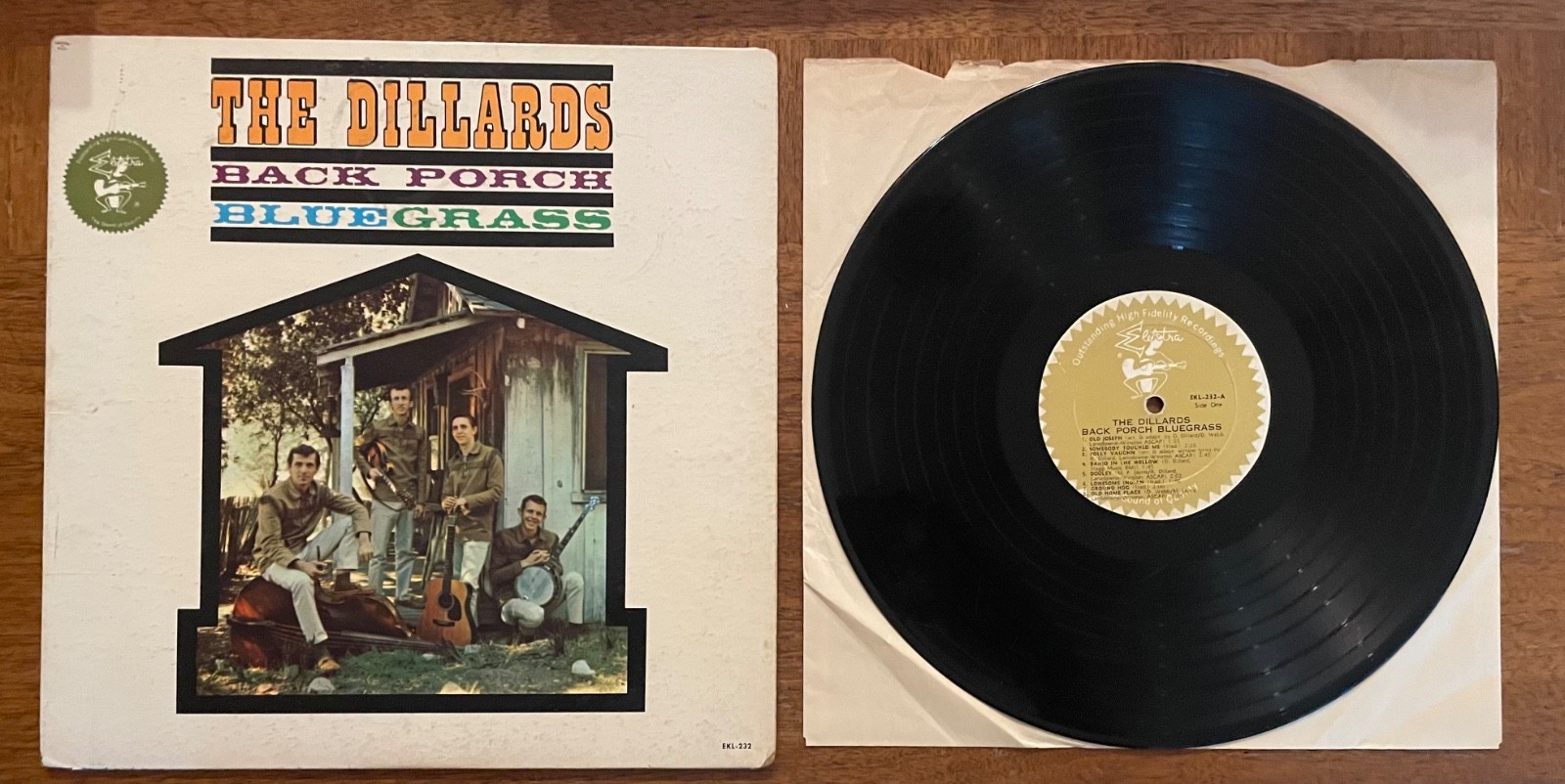 The Dillards – Back Porch Bluegrass – 1963 first mono pressing. Folk. Bluegrass.