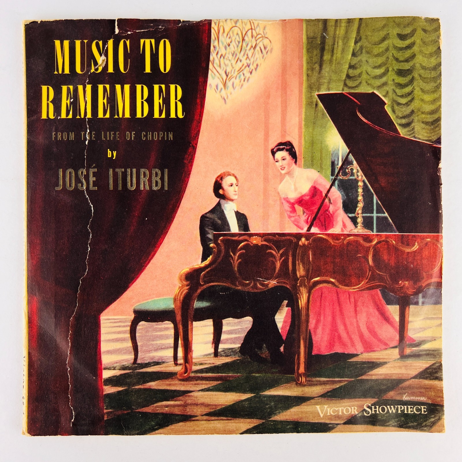 José Iturbi Chopin Music To Remember 78RPM Single Record 2x 10″ Vinyl 78 RPM