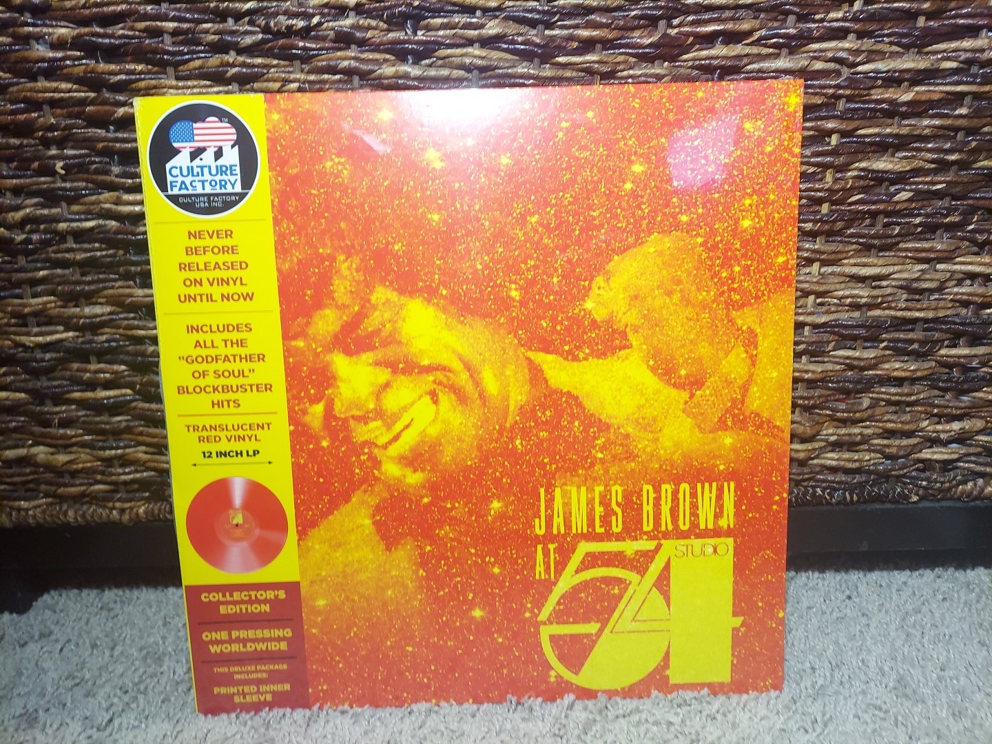 James Brown at Studio 54 New York City Vinyl LP Colored Like New!!