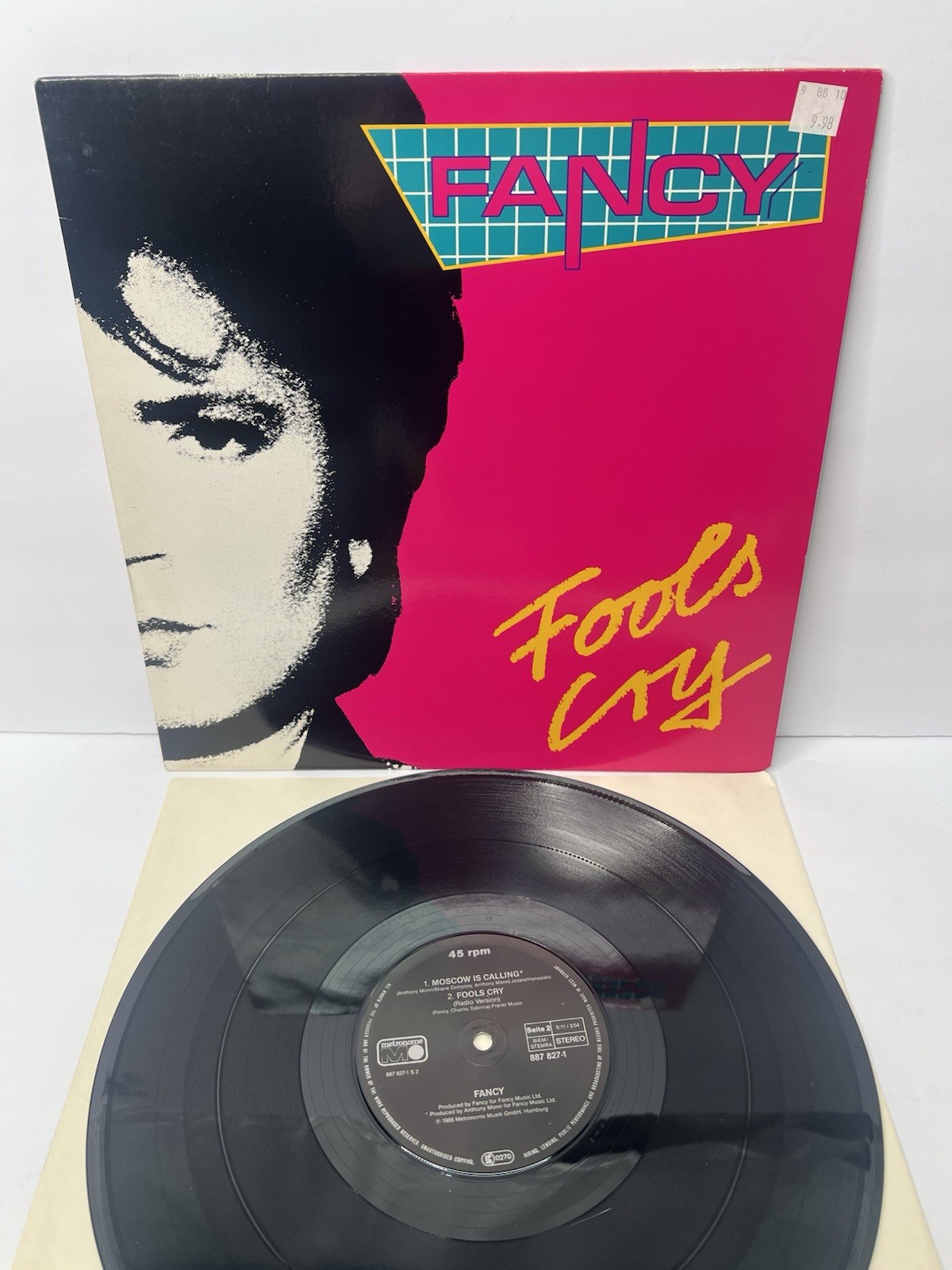 Fancy Fools Cry Vinyl Maxi Single 12inch EX Metronome Records 887 827-1 1988