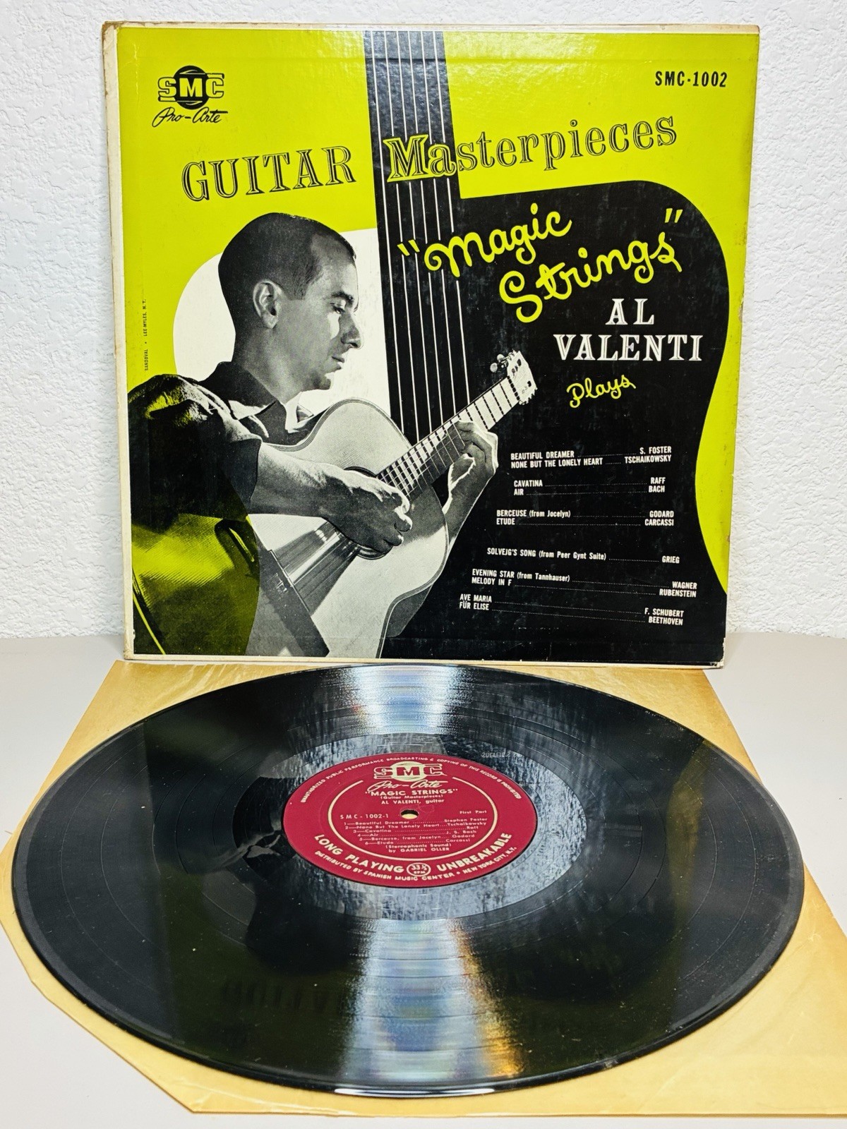AL VALENTI Magic Strings LP RARE Guitar Masterpieces SMC Pro Arte SMC-1002