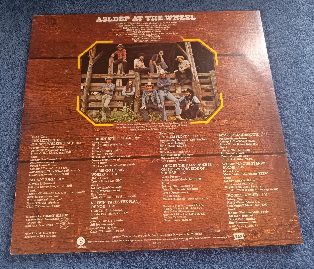 Asleep at the Wheel Texas Gold LP 1975 Capitol Trouble In Mind Fat Boy Rag