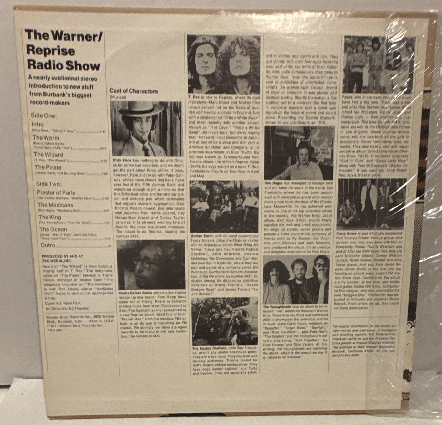 The Warner/Reprise Radio Show PRO 463 – Warner Bros 12″ Vinyl LP Stereo