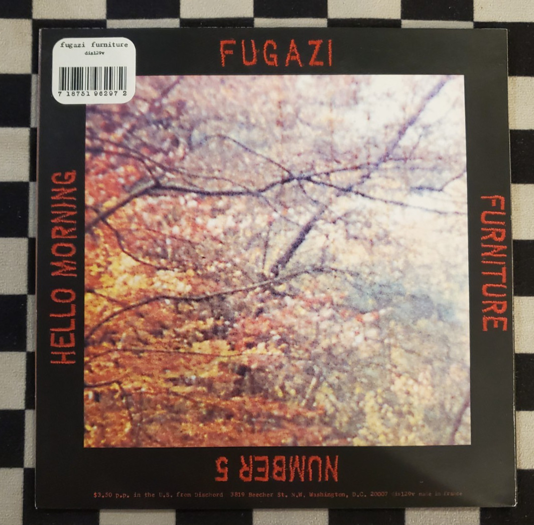 Furniture 7″ by Fugazi clear vinyl 2001 NM/EX dis129v Dischord Records