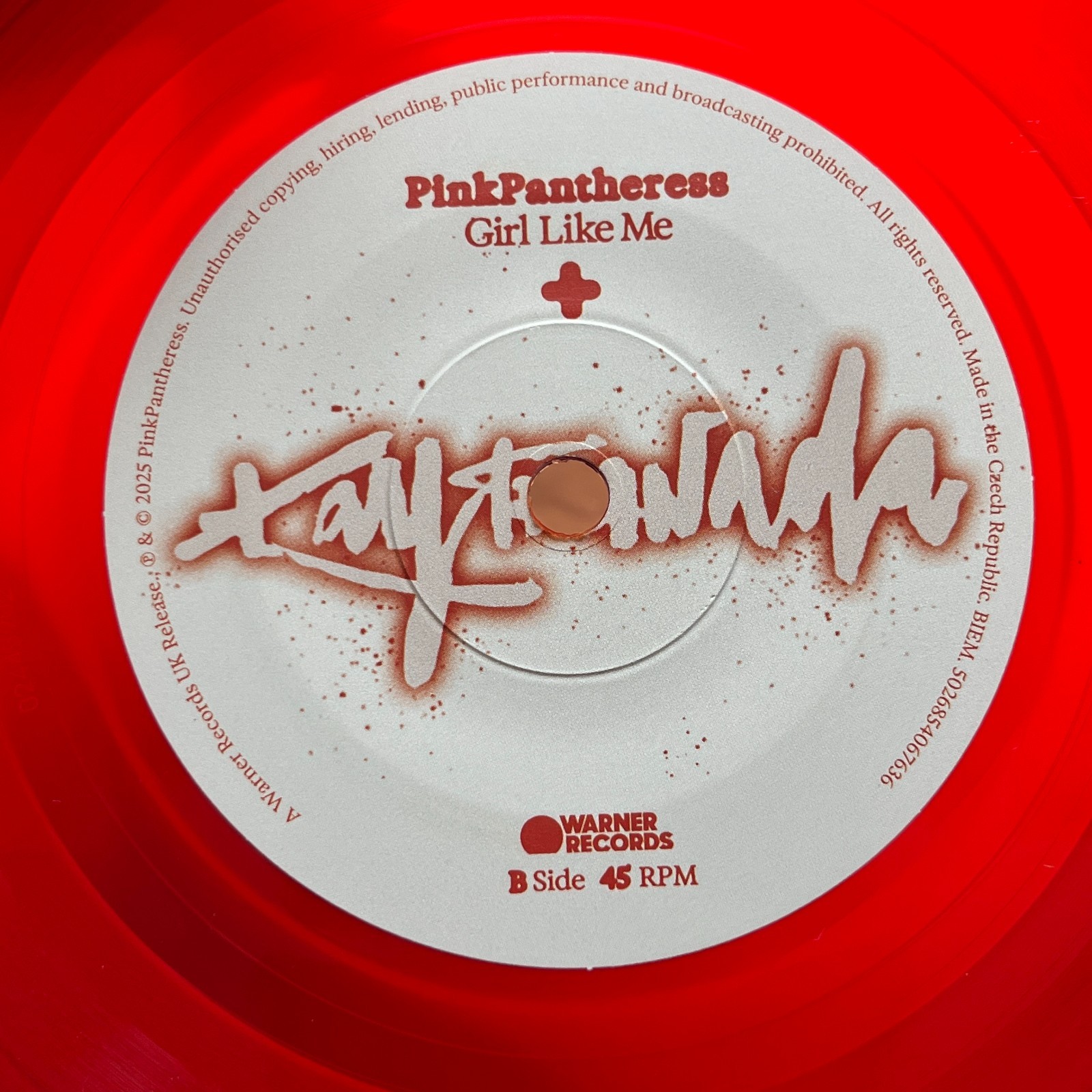 PinkPantheress – Girl Like Me 7″ Single – Limited Edition Red Vinyl LP RSD