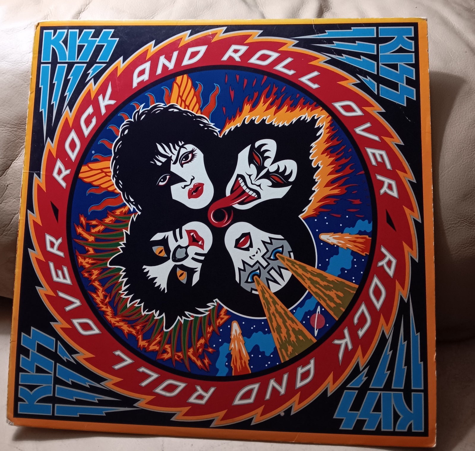 KISS 1976 ROCK AND ROLL OVER LP RARE Probuced and Engineered by Eddie Kramer