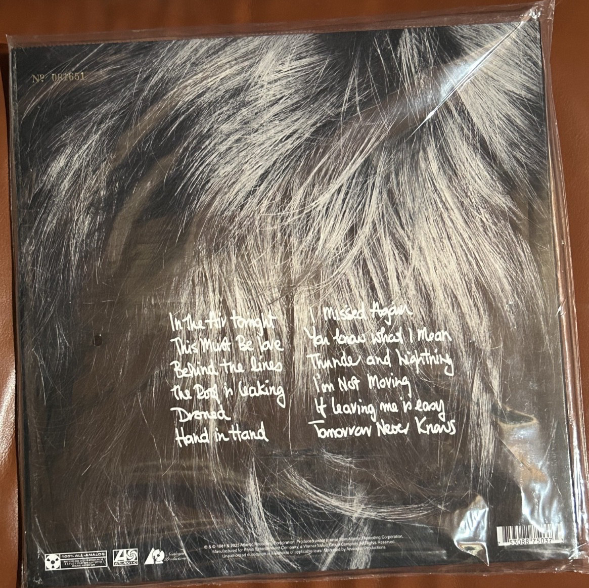 Phil Collins Face Value 75th Analogue Productions 45 2 LP OOP SEALED Numbered
