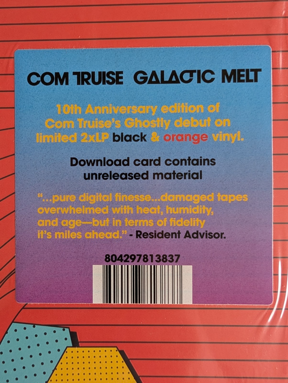 Galactic Melt (10th Anniversary Edition) (Black & Orange) by Com Truise Vinyl LP