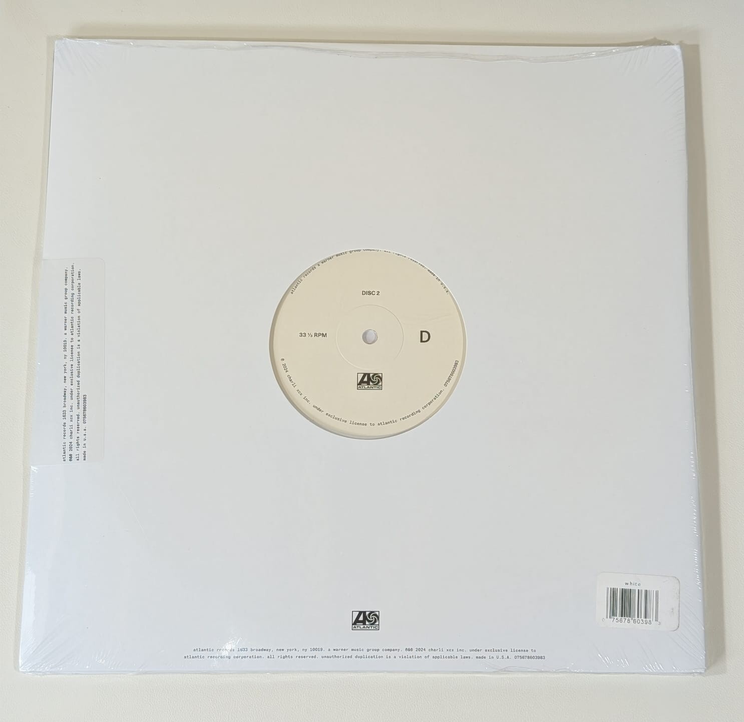CHARLI XCX – BRAT AND IT’S THE SAME BUT THERE’S THREE – VINYL LP – SEALED – Z33