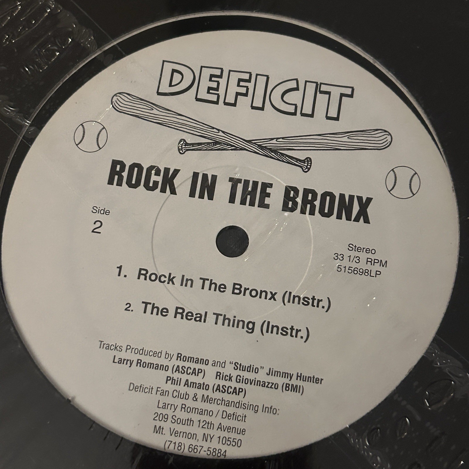 DEFICIT – Rock In The Bronx 12″ – UNKNOWN funk metal rap – Anthrax Beastie Boys