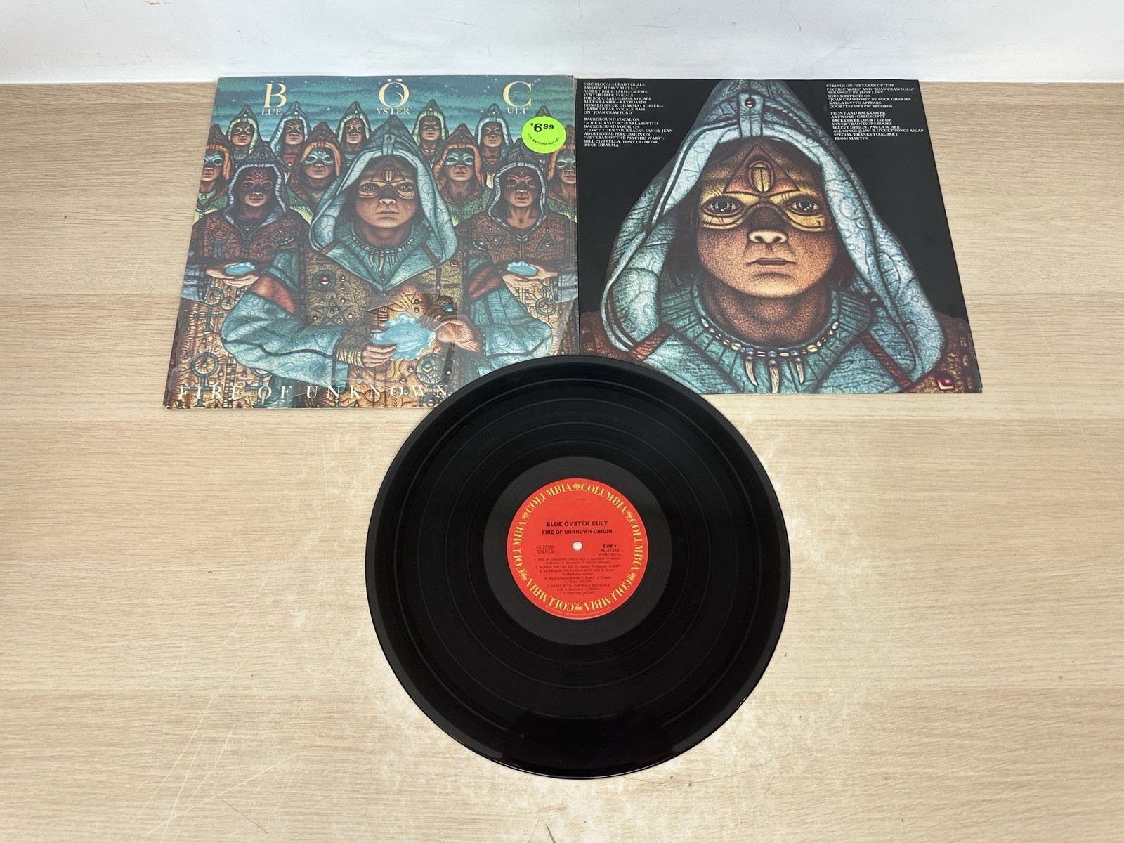 Blue Oyster Cult – Fire of Unknown Origin – 1981 USA Vinyl LP w/ Burnin’ For You