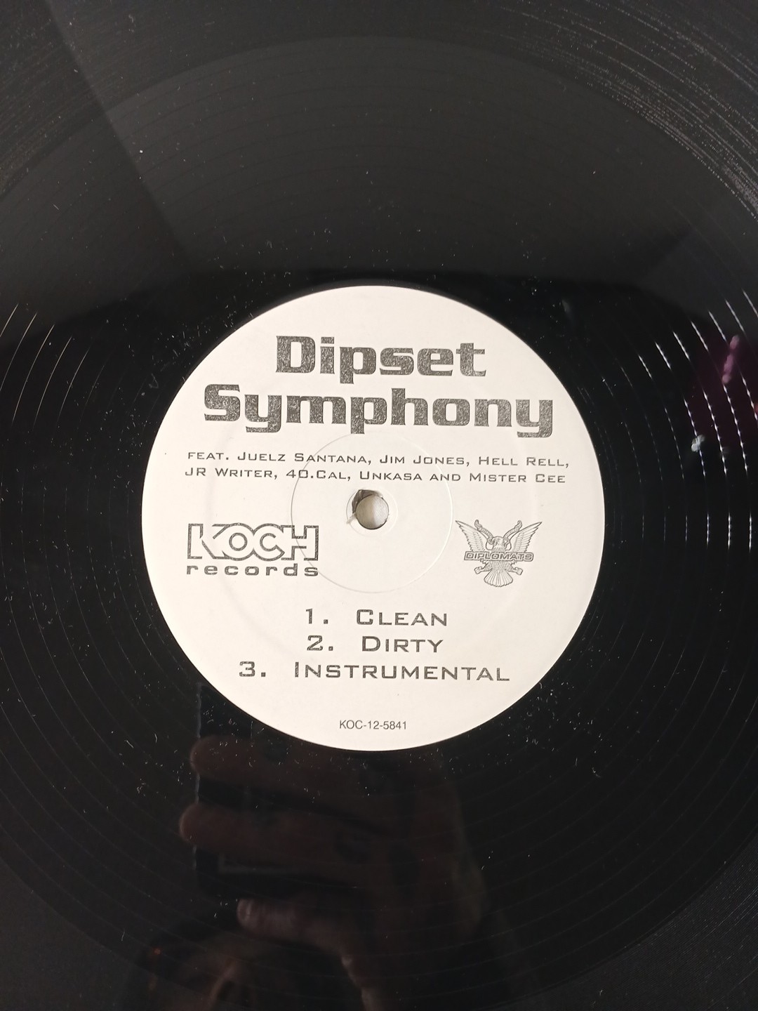 Dipset Symphony 12″ Vinyl Record Single Koch Records Juelz Santana Jim Jones