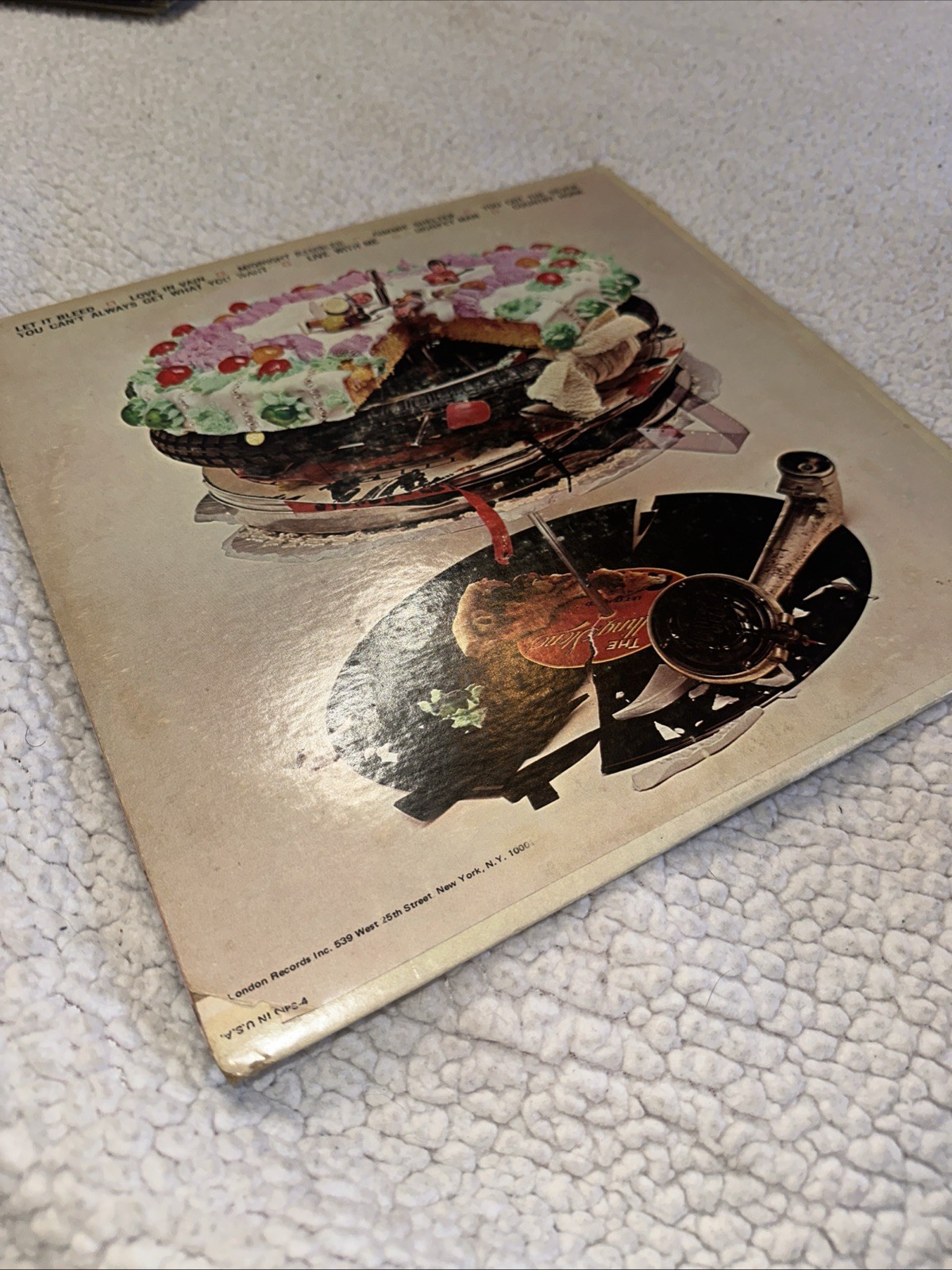 Let It Bleed by Rolling Stones Vinyl LP, (1969) London Records (NPS-4) Pink