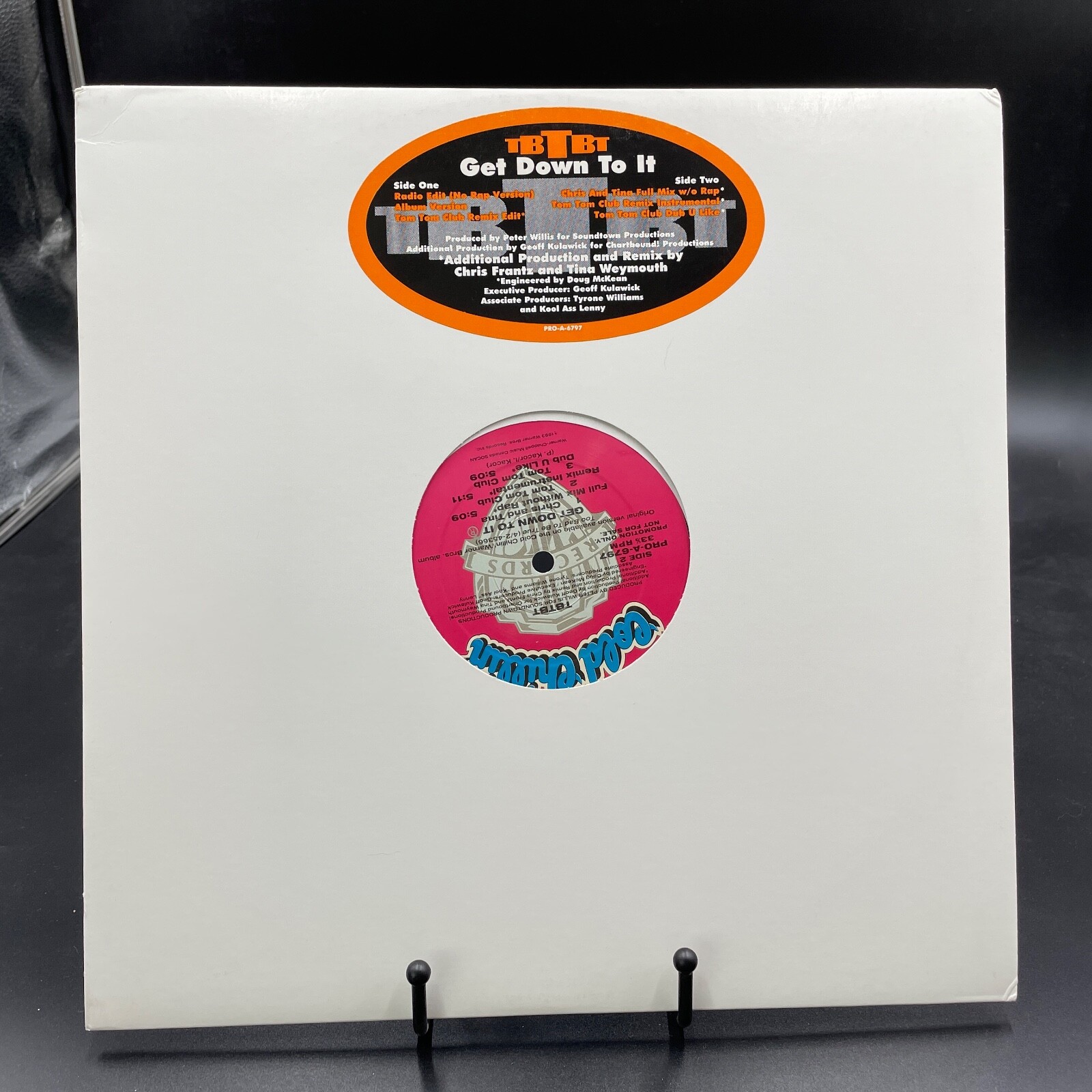 TBTBT – Get Down To It – Promo 12″ Single – Cold Chillin’ PRO-A-6797 – 1993 VGC+