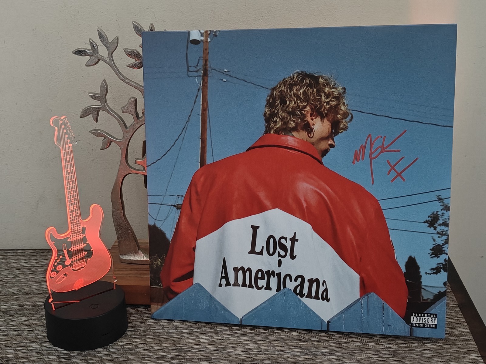 MGK Lost Americana Vinyl SIGNED ON COVER Soda Pop Bottle Clear Vinyl