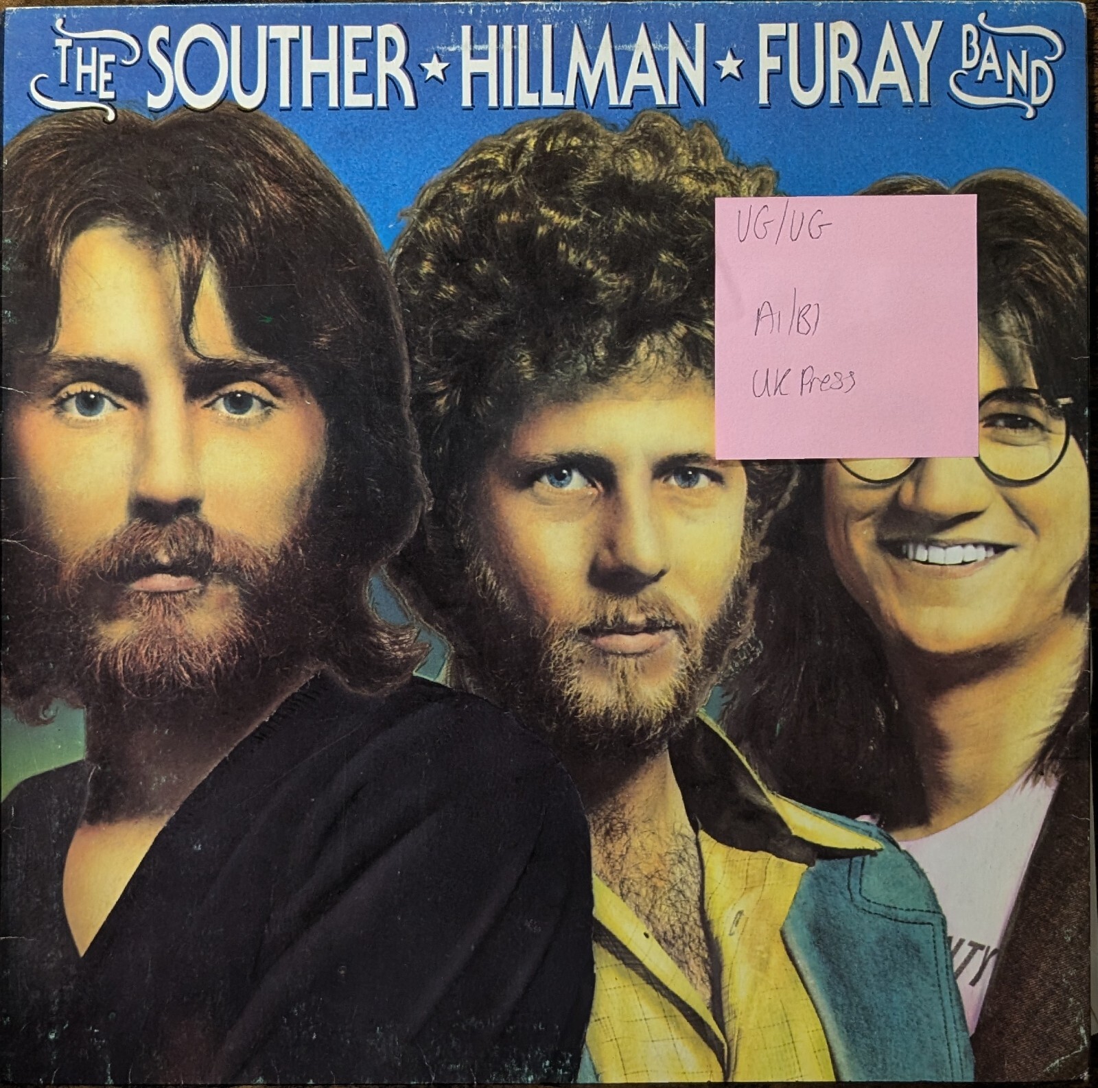 The Souther Hillman Furay Band Self Titled Vinyl Record VG/VG SYLA8758 1974 1st