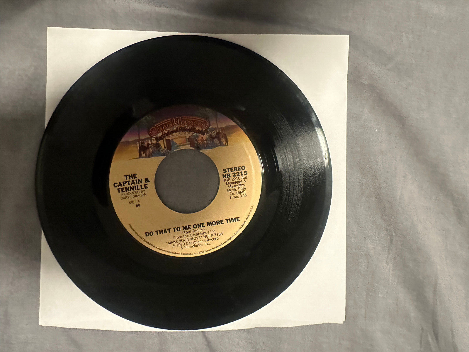 The Capt and Tennille Do that to me one more time 45 Details in Listing)