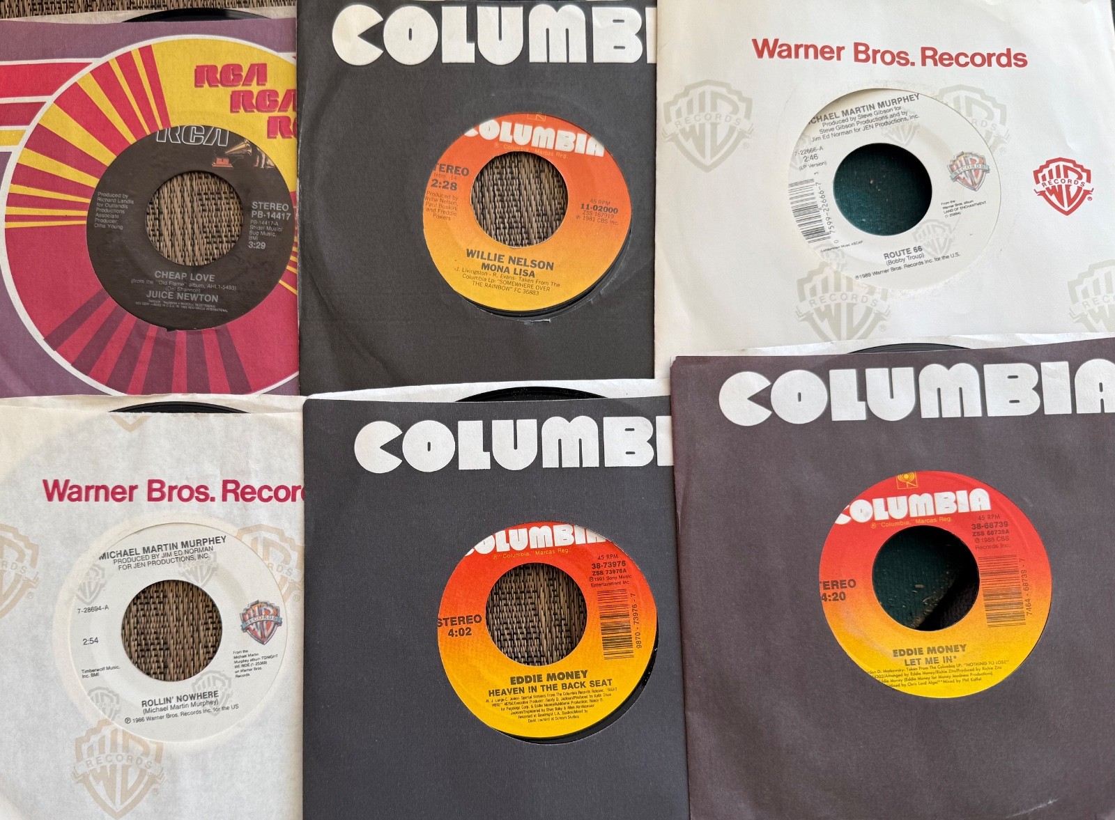 1980’s Country 45 RPM Records Individually Sold-Your Choice – MINT Never Played