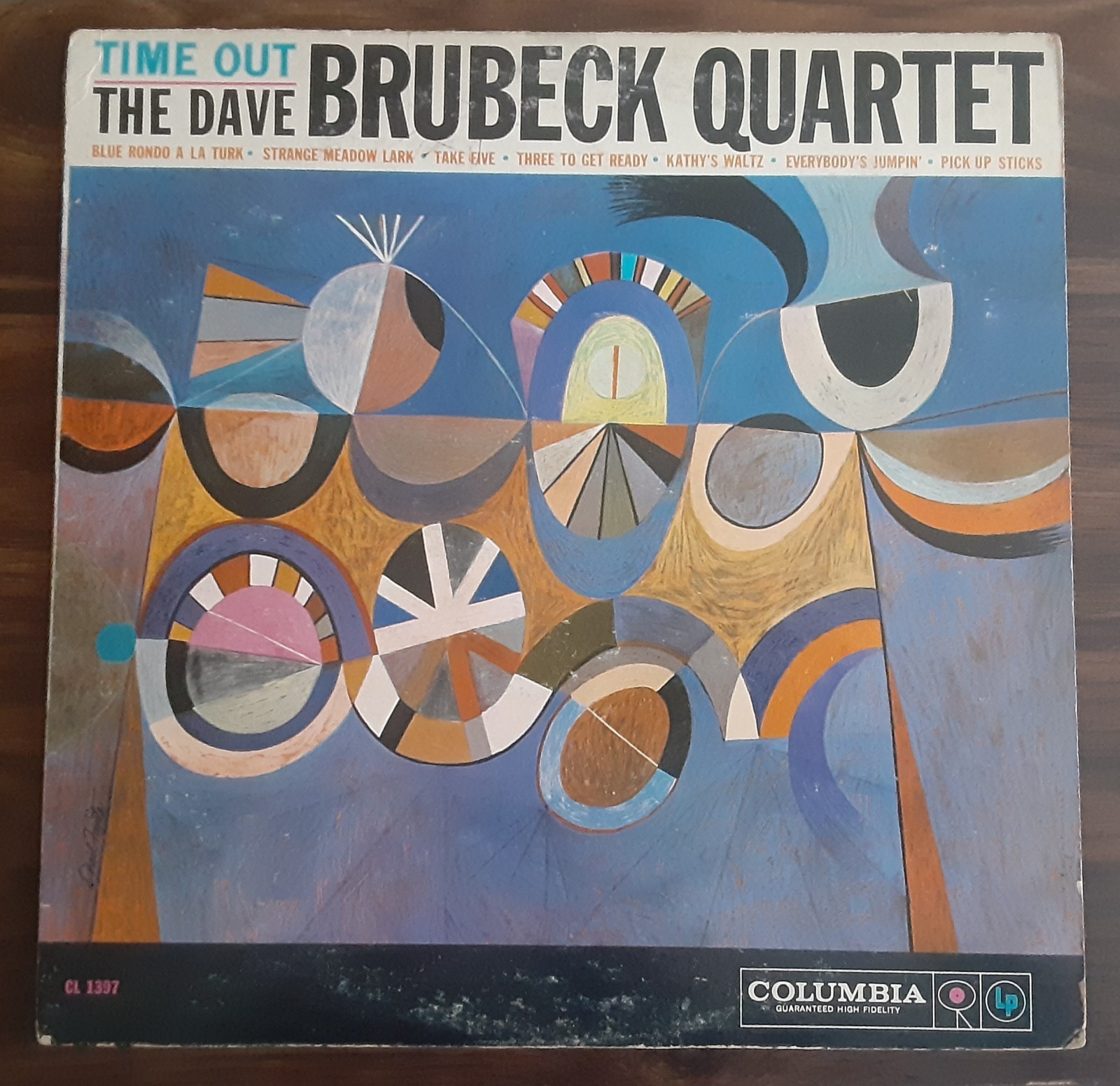 DAVE BRUBECK Time Out LP Columbia Records Mono Paul Desmond