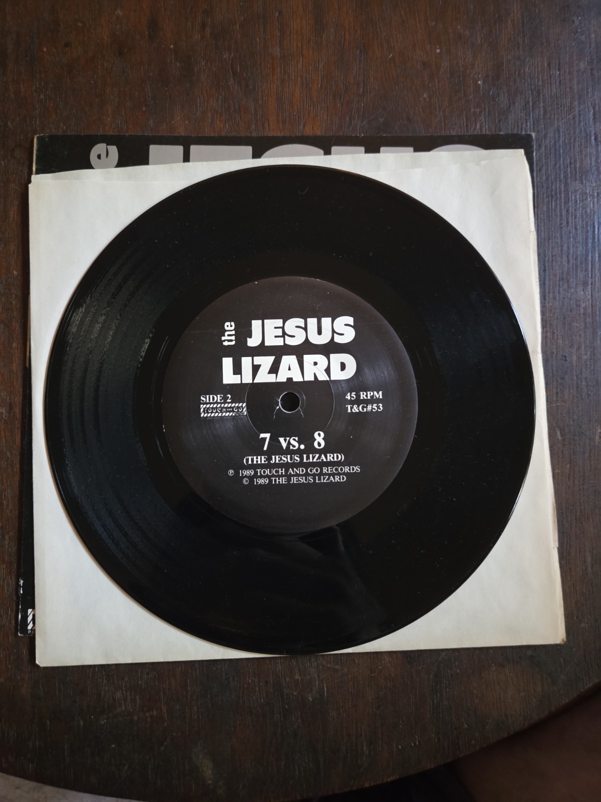 The Jesus Lizard – Chrome First US Pressing 1989 Vinyl 7″ 45 RPM T&G#53 NM