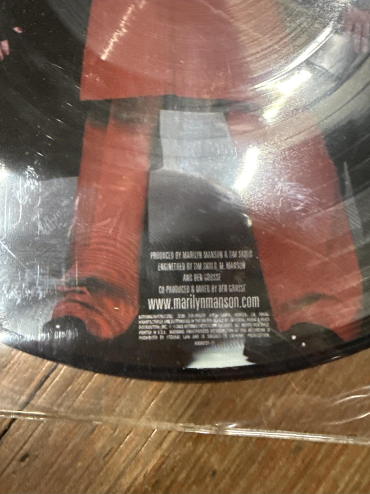 Marilyn Manson “THIS IS THE NEW S**T” 10″ Ltd Picture Disc Vinyl 2003 VG Cnd