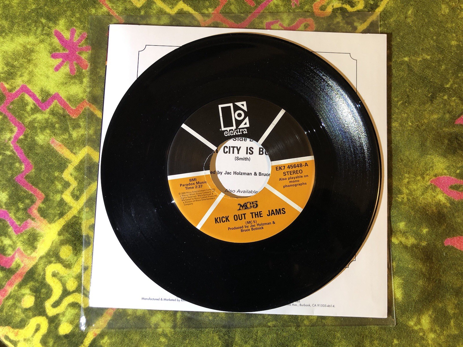 MC5 – Kick Out The Jams/Motor City Is Burning 7” 2009 reissue