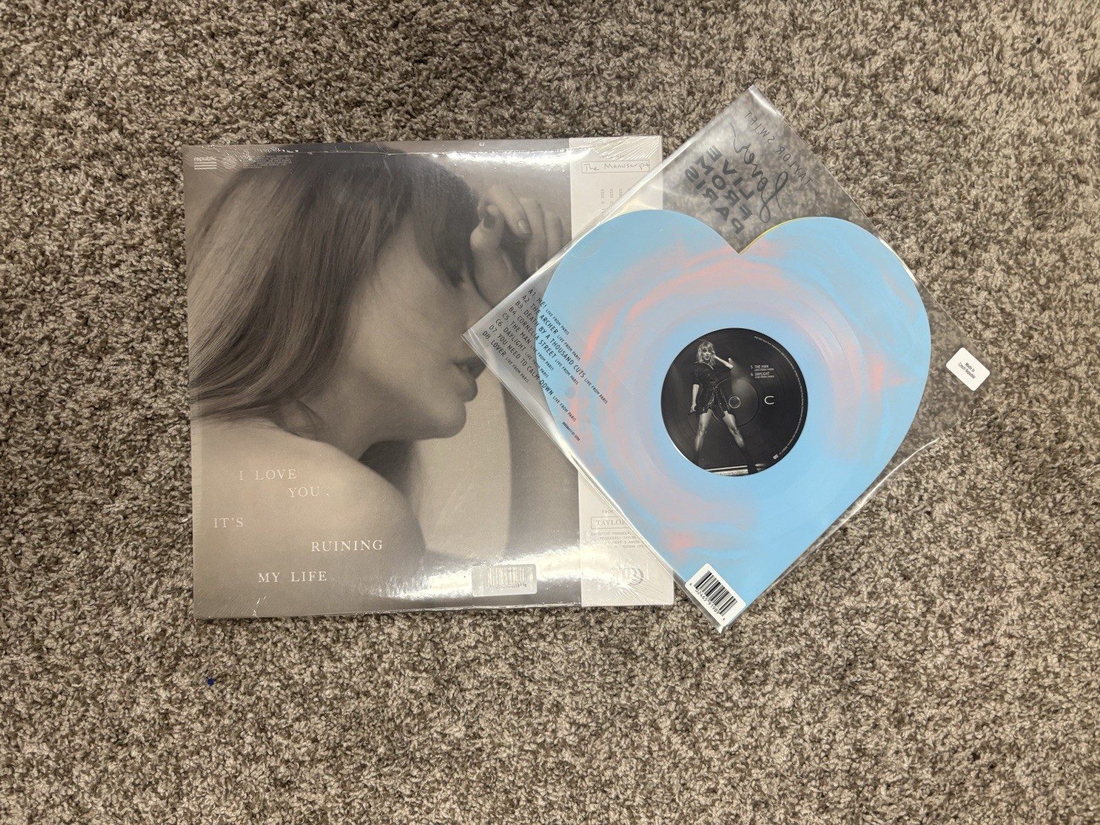 Taylor Swift Vinyl Tortured Poets Includes SIGNED insert & Lover Live From Paris