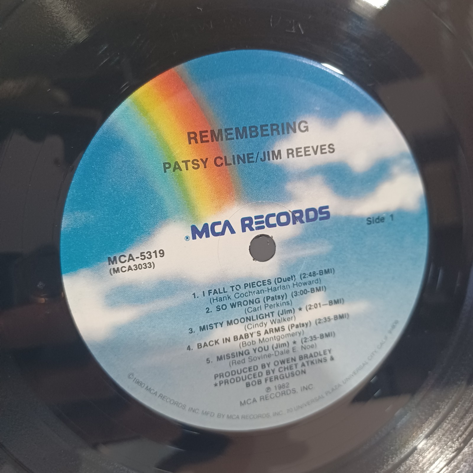 Patsy Cline & Jim Reeves – Remembering Patsy Cline & Jim Reeves – LP VG+ / VG+