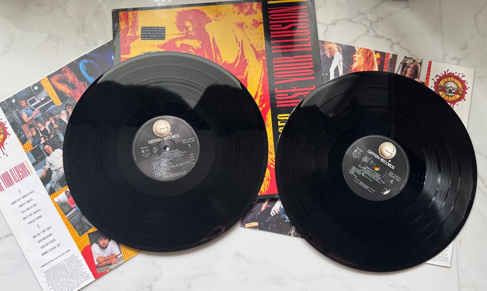 GUNS N ROSES USE YOUR ILLUSION 1 GEF 24415 EUROPE 1ST PRESS Ex