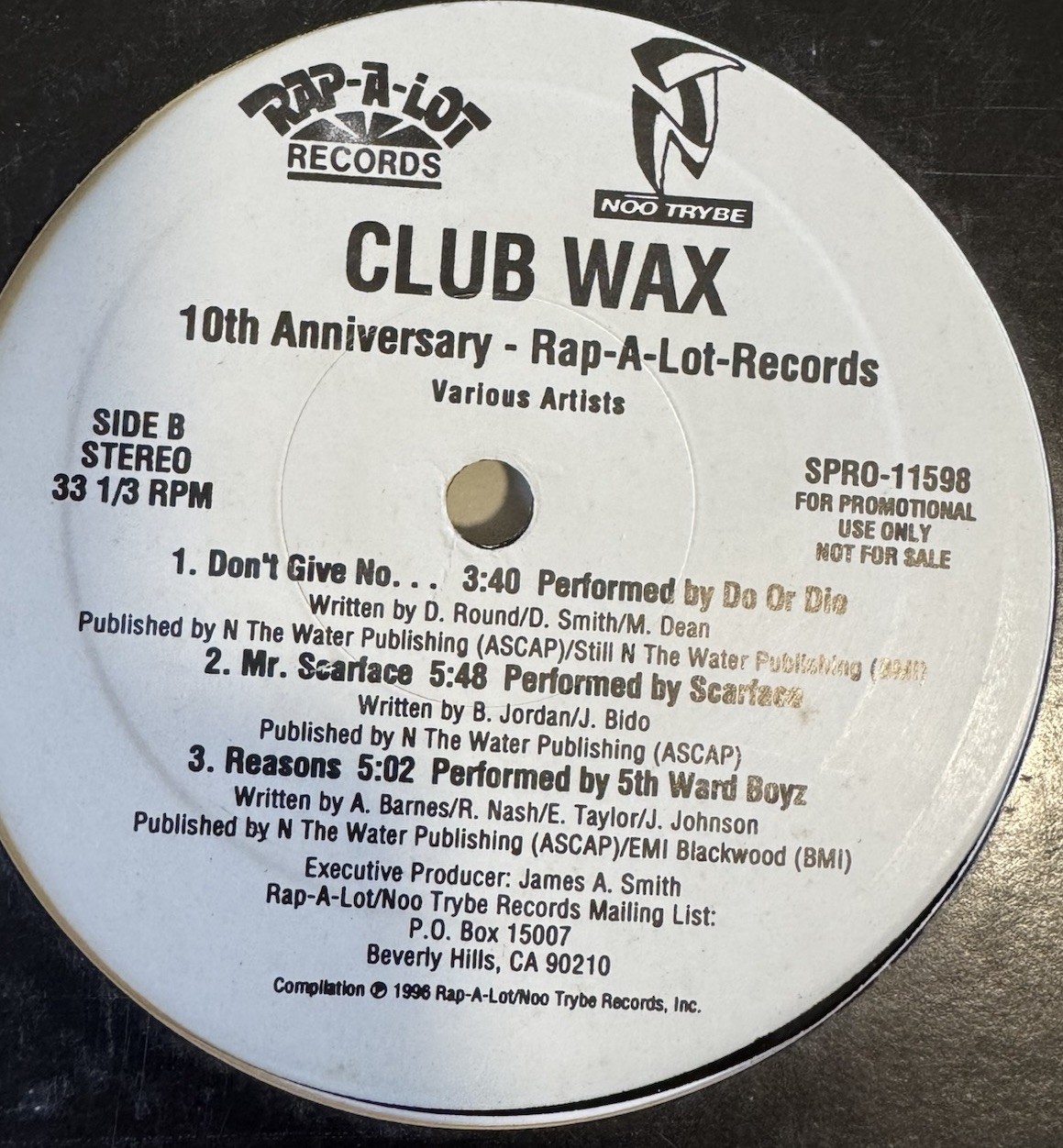 Rap A Lot Records Club Wax Scarface 2x Vinyl Record Priority Records Rap Mix
