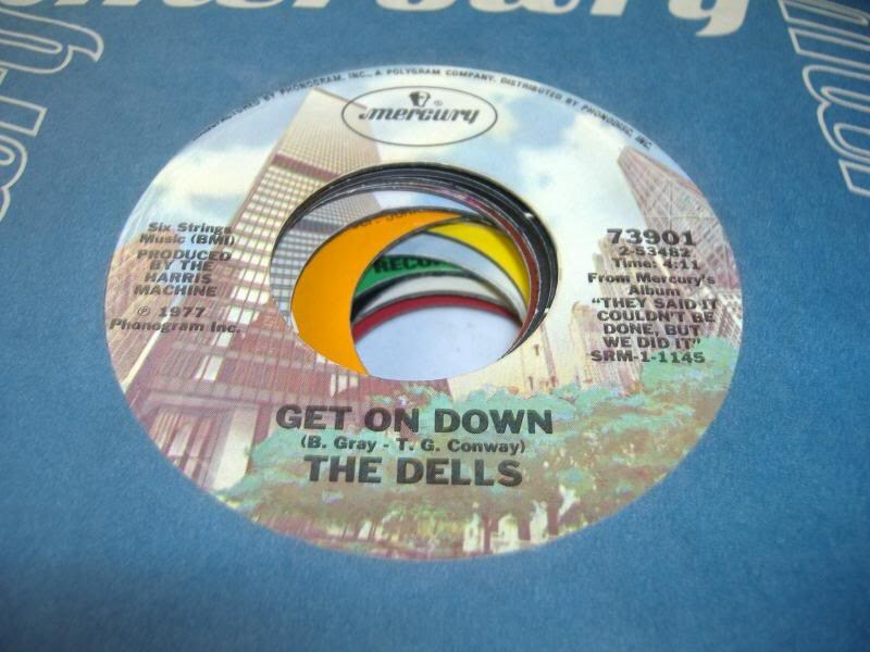 Soul 45 THE DELLS Get On Down on Mercury