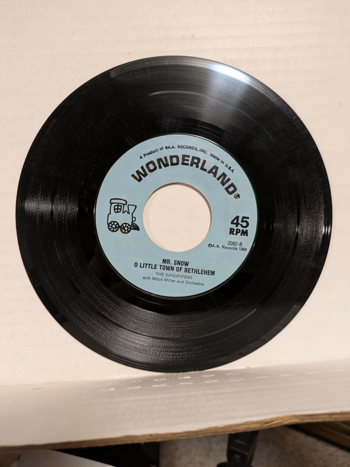 45~ The Sandpipers: “Winter wonderland, frosty the snowman/Sleigh ride” (VG)