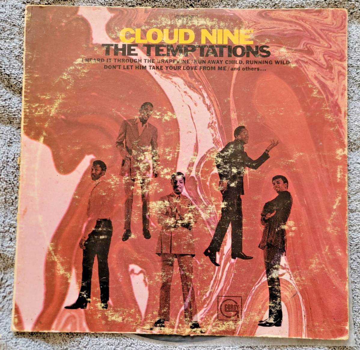 The Temptations Cloud Nine LP 1969 Gordy Motown Soul Vinyl LP VG+ Cover VG
